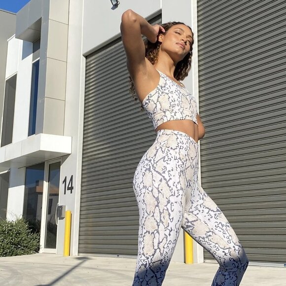 NWT All Fenix python print racerback sports bra, S - Picture 7 of 10